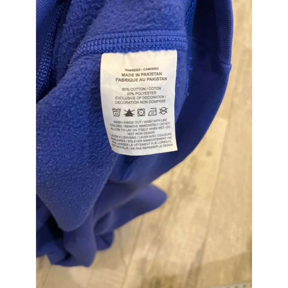 Nike Sportswear Club Fleece Sweatshirt Royal Blue Crewneck XL Embroidered Swoosh